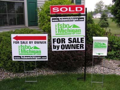 For Sale by Owner FSBO Michigan Real Estate Yard Sign